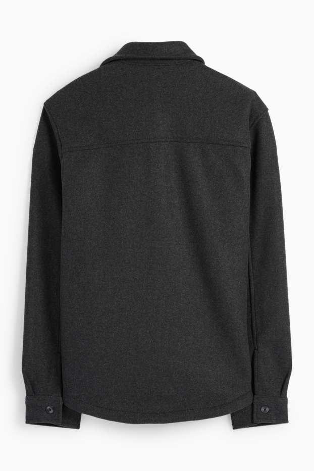Home - Sobrecamisa - relaxed fit - Kent - gris fosc