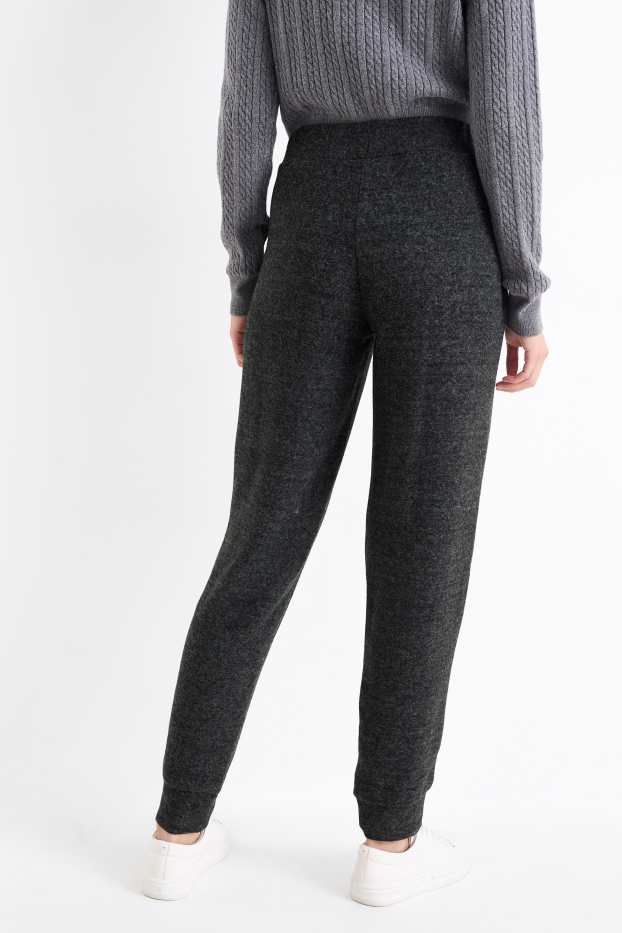 Femmes - Pantalon de jogging basique - gris foncé