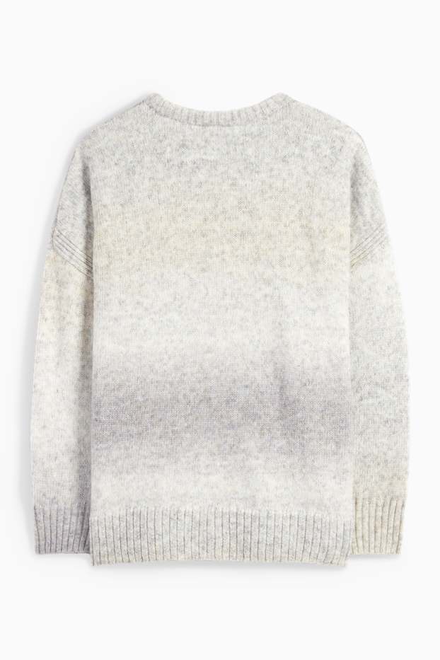 Donna - Maglione - fantasia - grigio chiaro melange