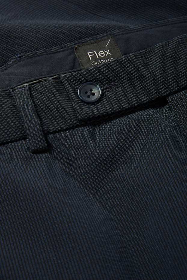 Uomo - Pantaloni coordinabili - slim fit - Flex - LYCRA® - blu scuro