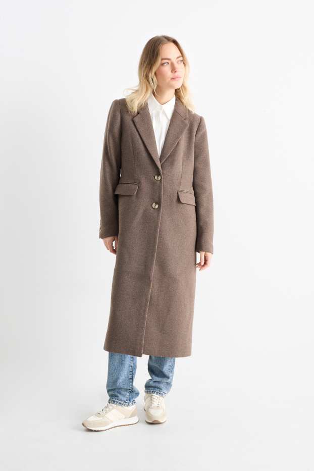 Femmes - Manteau - marron foncé