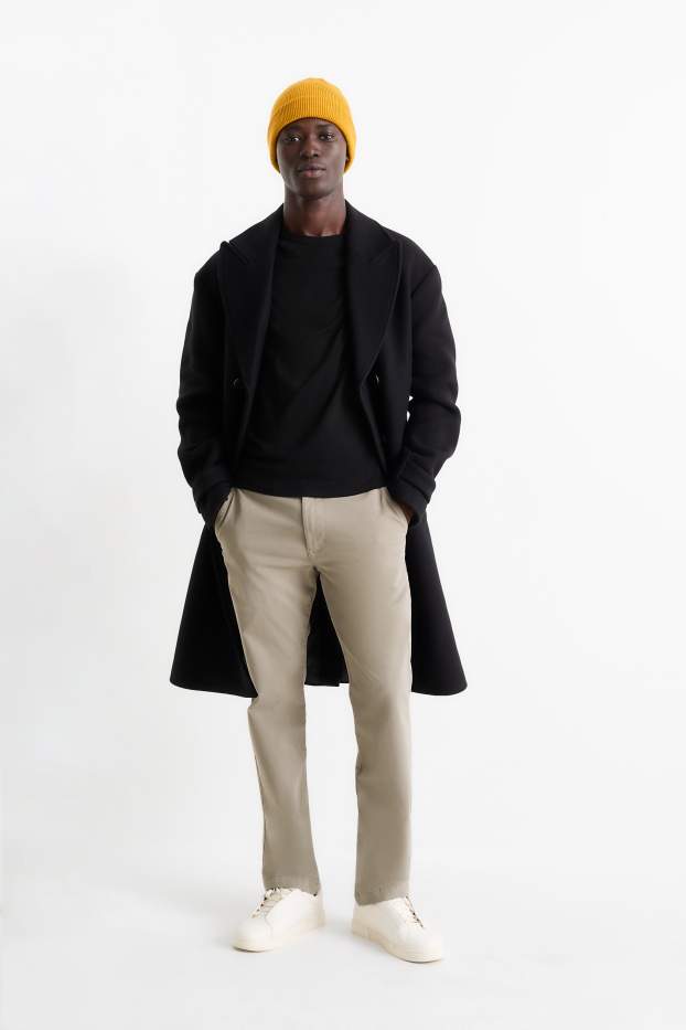Uomo - Chino - slim fit - Flex - tortora