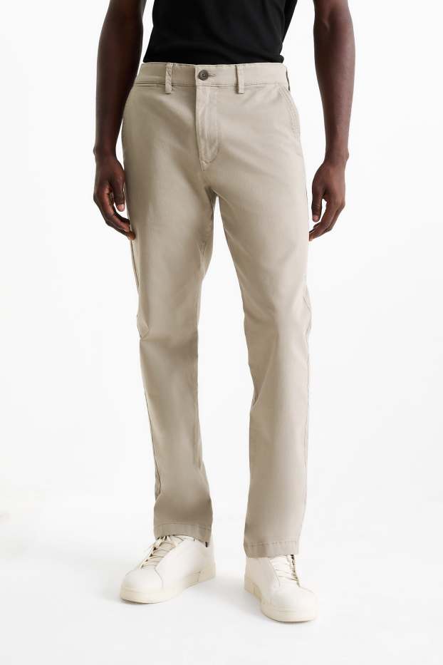 Uomo - Chino - slim fit - Flex - tortora
