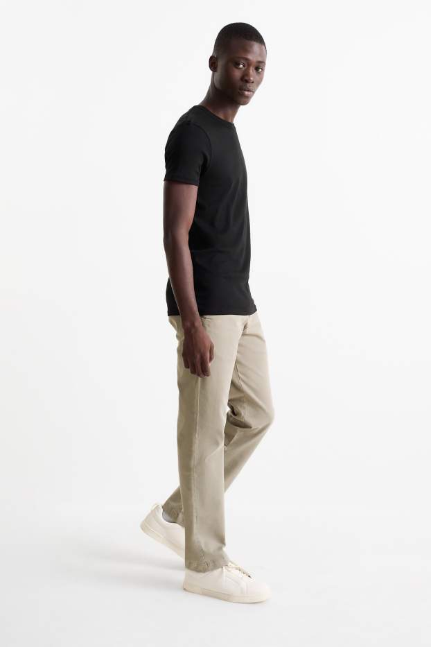 Uomo - Chino - slim fit - Flex - tortora