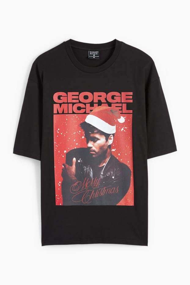 Home - Samarreta nadalenca de màniga curta - George Michael - negre