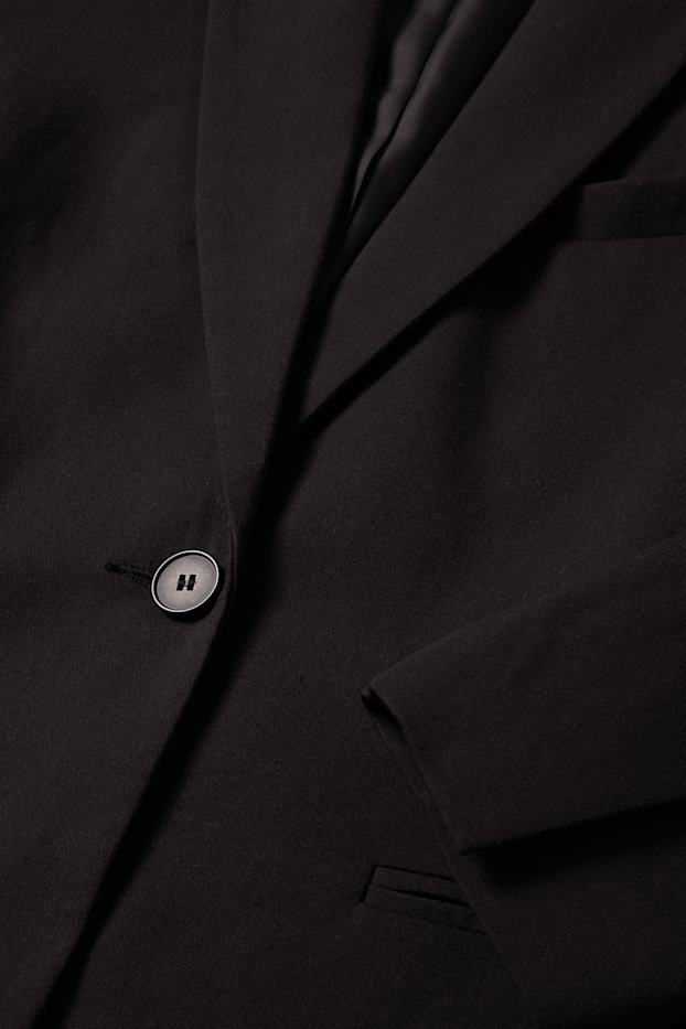 Damen - Business-Blazer - tailliert - schwarz