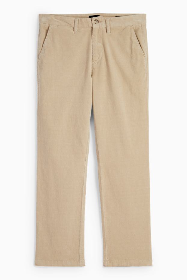 Home - Pantalons de pana - regular fit - beix clar