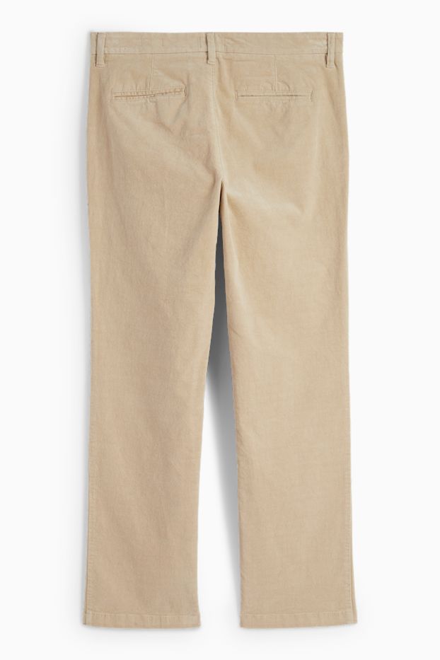Home - Pantalons de pana - regular fit - beix clar