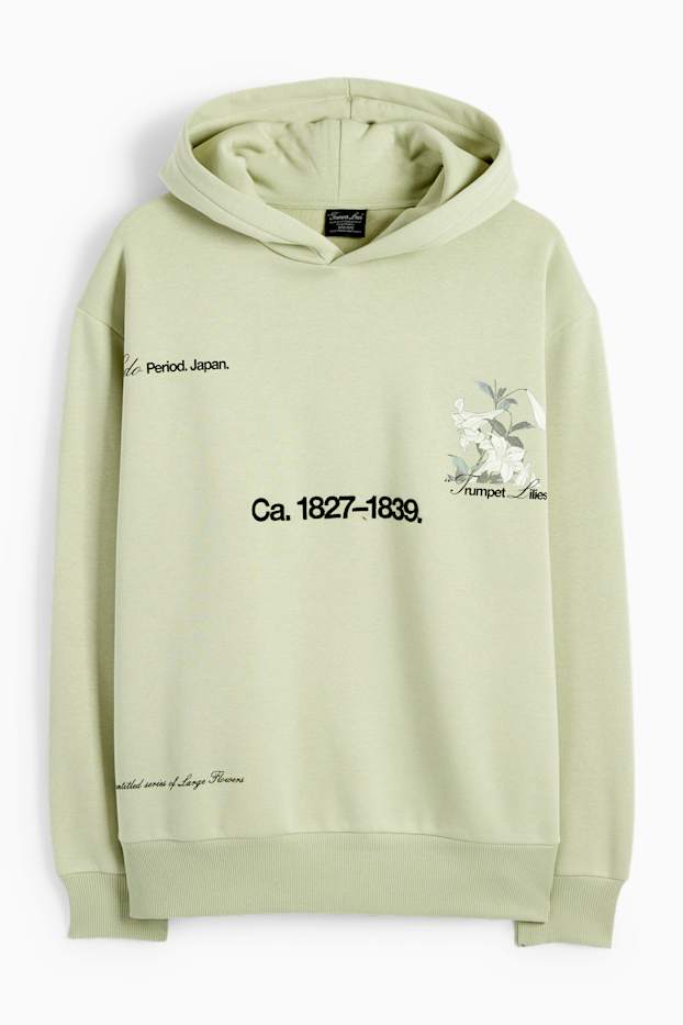 Home - Dessuadora amb caputxa oversized - Hokusai - verd clar