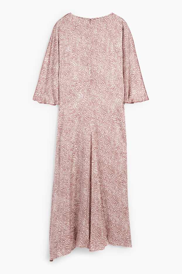 Damen - Viskose-Kleid - gemustert - rosa
