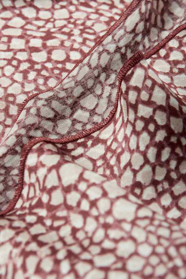 Damen - Viskose-Kleid - gemustert - rosa