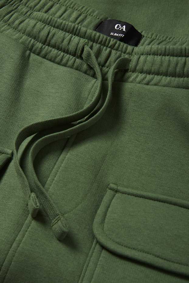 Herren - Cargo-Jogginghose - grün