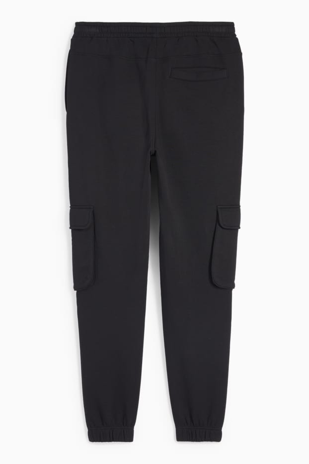 Herren - Cargo-Jogginghose - schwarz