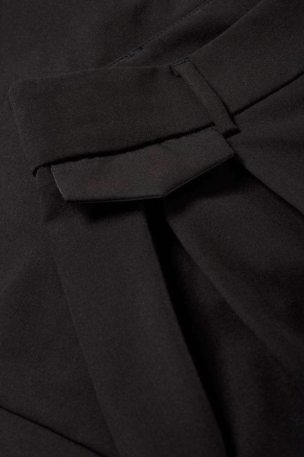 Dona - Pantalons culotte - high waist - wide leg - negre
