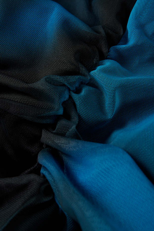 Donna - Vestito in rete - fantasia - blu scuro