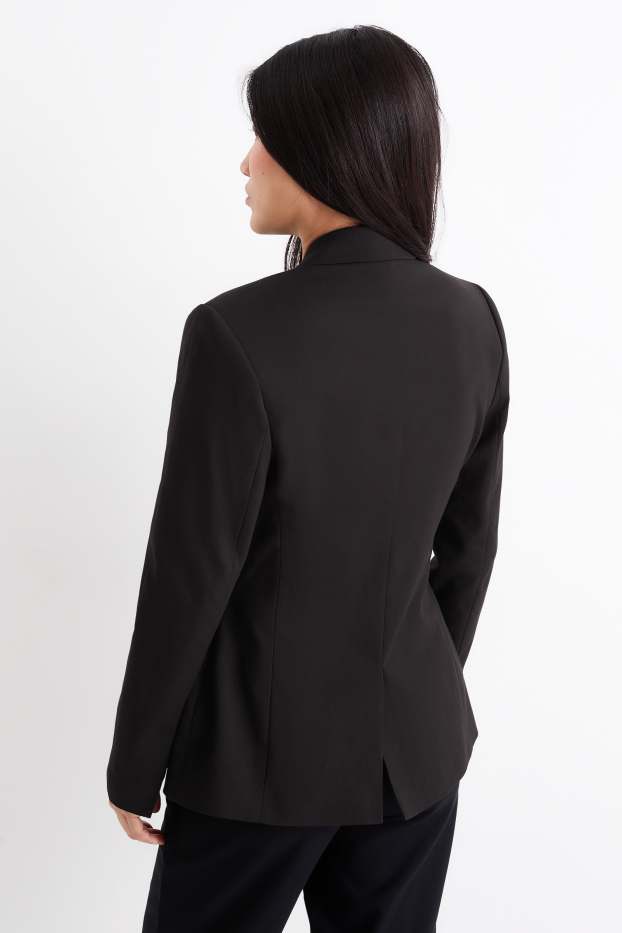 Damen - Business-Blazer - tailliert - schwarz