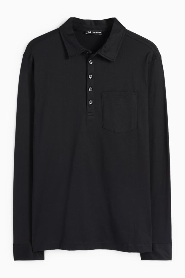 Herren - Poloshirt - schwarz