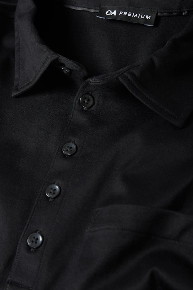 Herren - Poloshirt - schwarz