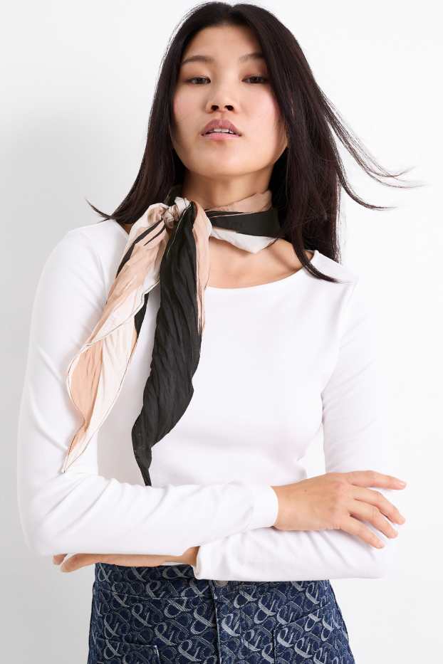 Donna - Foulard - fantasia - nero
