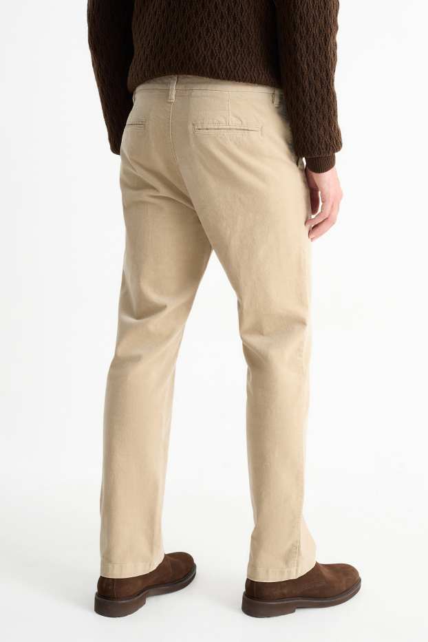 Home - Pantalons de pana - regular fit - beix clar