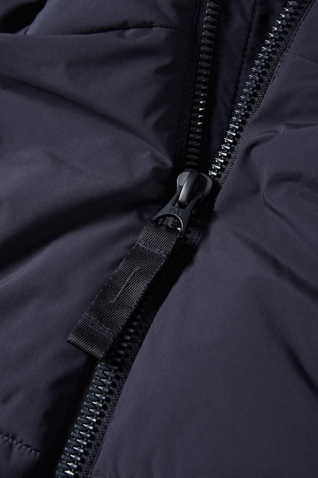 Hombre - Chaqueta acolchada con capucha - negro