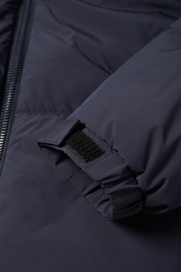 Hombre - Chaqueta acolchada con capucha - negro