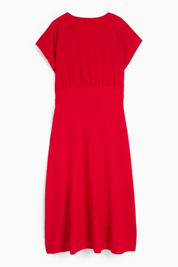 Damen - Wickelkleid - rot