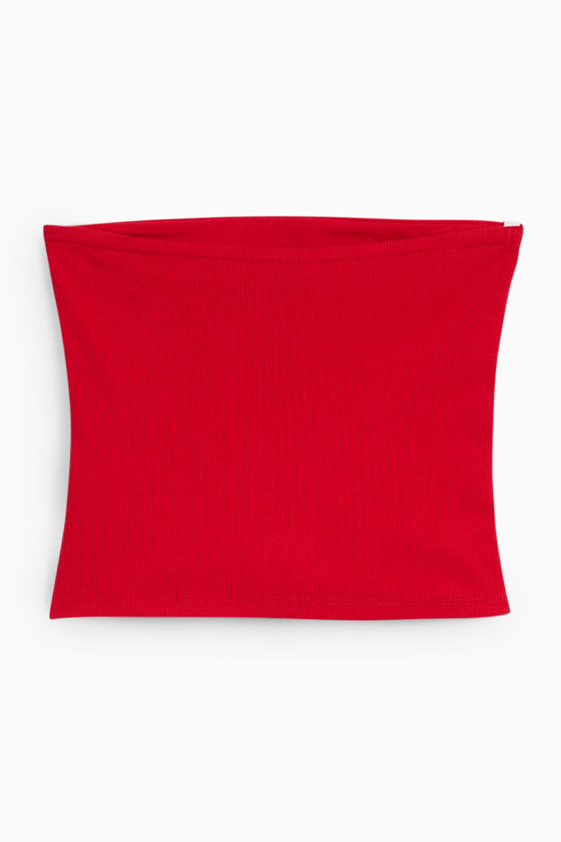 Women - Bandeau top - red