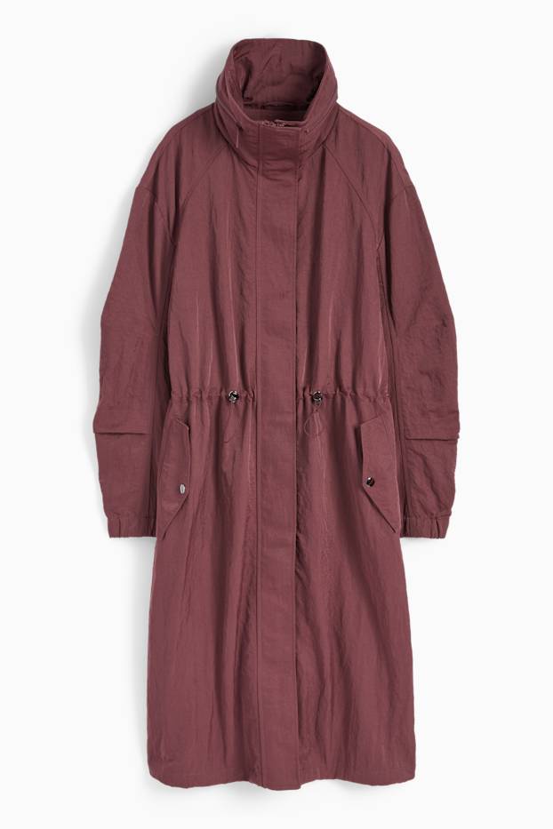 Women - Parka with hood - bordeaux