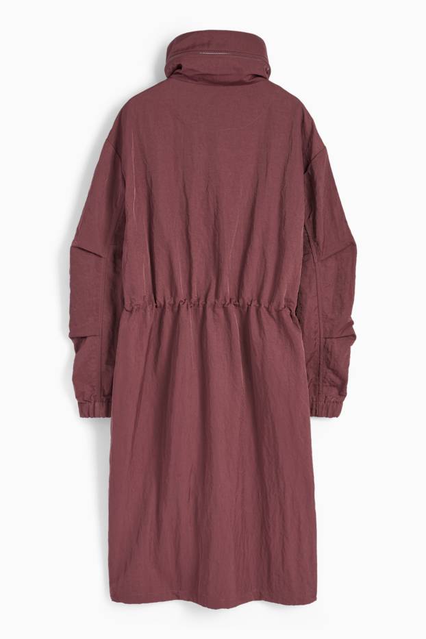 Women - Parka with hood - bordeaux