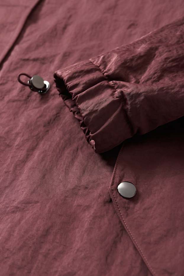 Women - Parka with hood - bordeaux