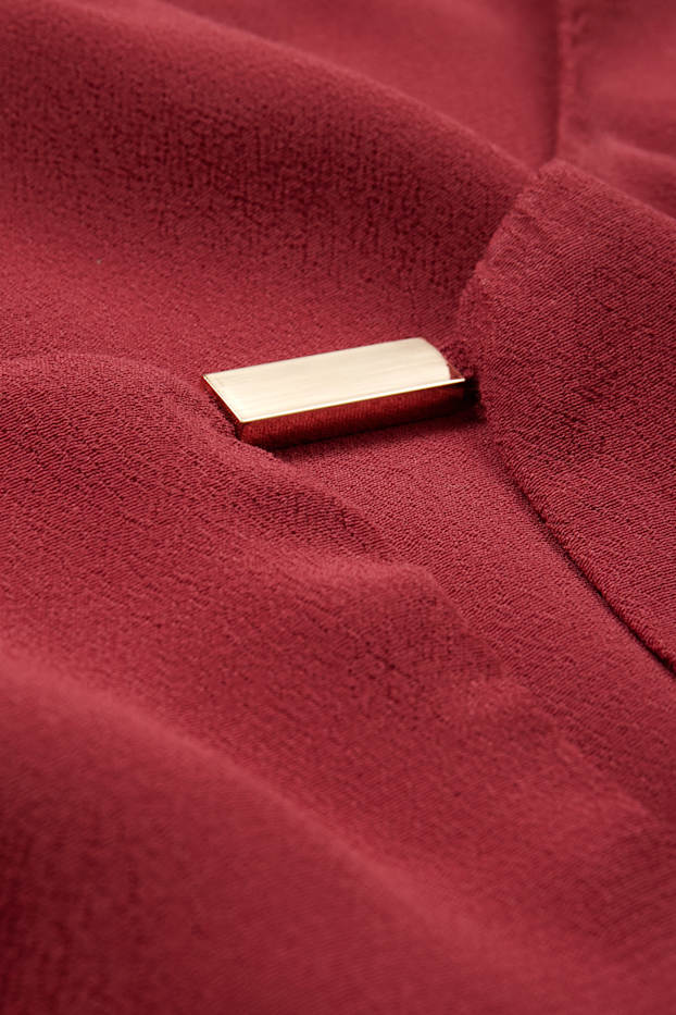 Donna - Blusa - rosso scuro