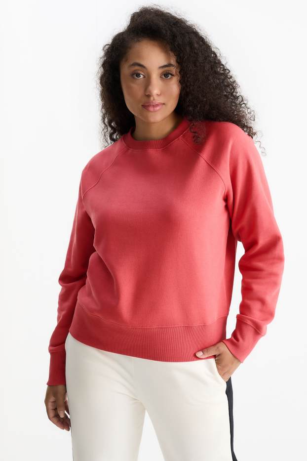 Femmes - Sweat basique - rouge clair