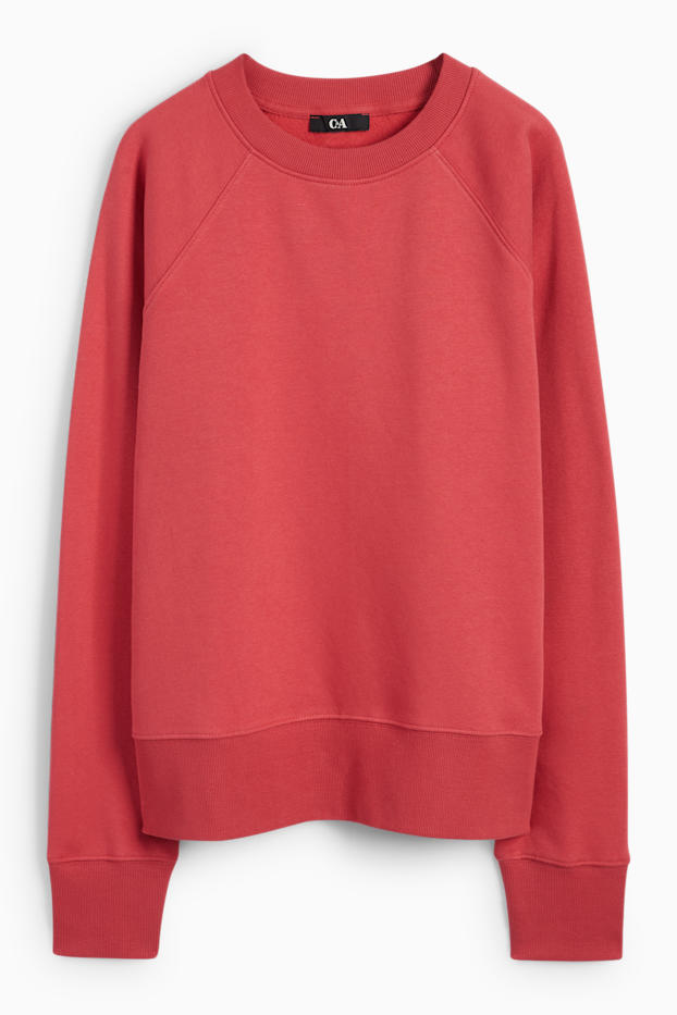 Femmes - Sweat basique - rouge clair