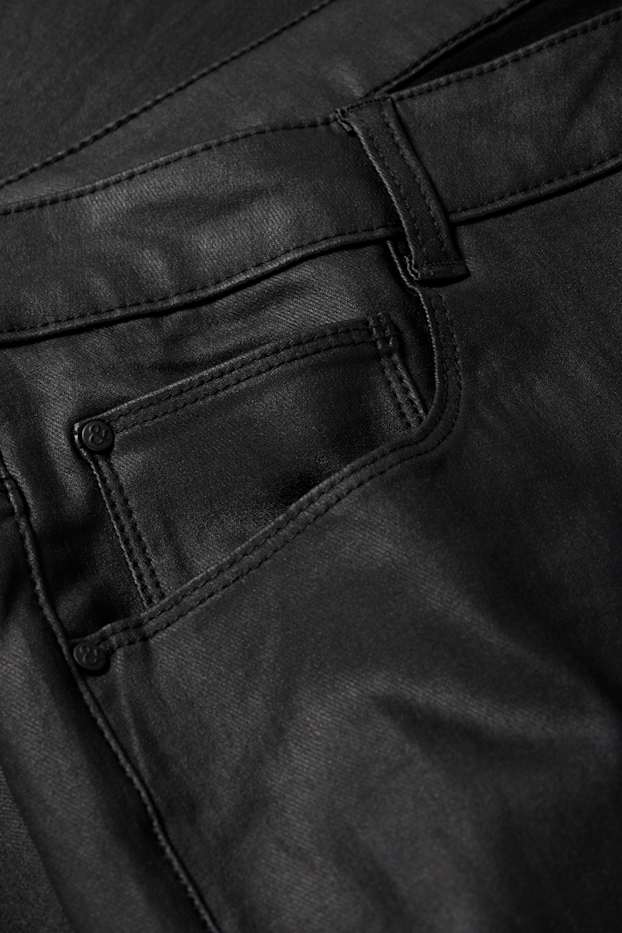 Femmes - Pantalon - high waist - skinny fit - noir