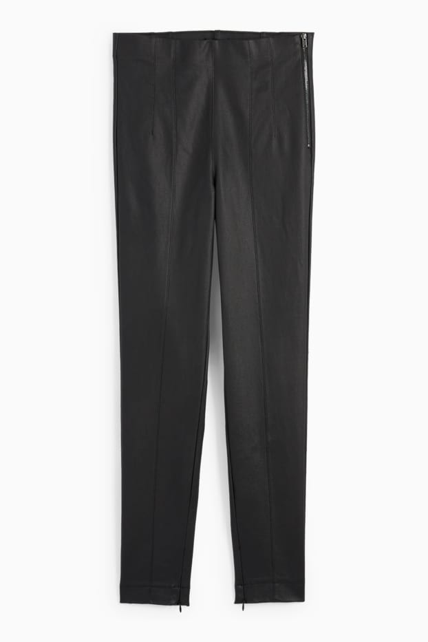Femmes - Jegging - high waist - skinny fit - noir
