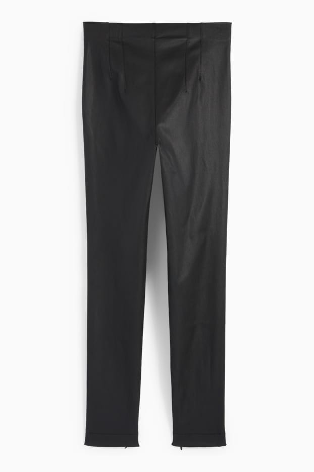 Femmes - Jegging - high waist - skinny fit - noir