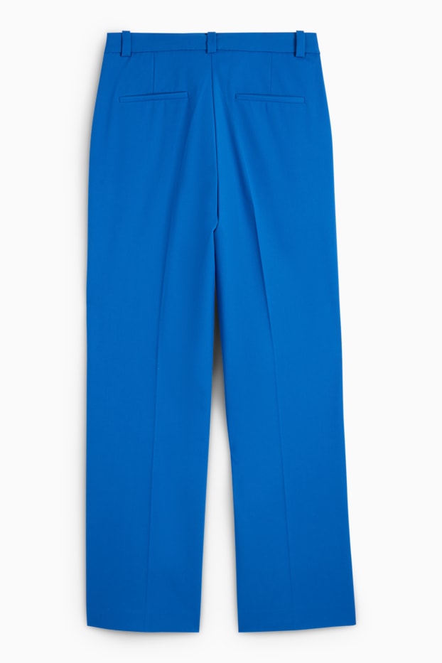 Donna - Pantaloni - vita media - straight fit - blu