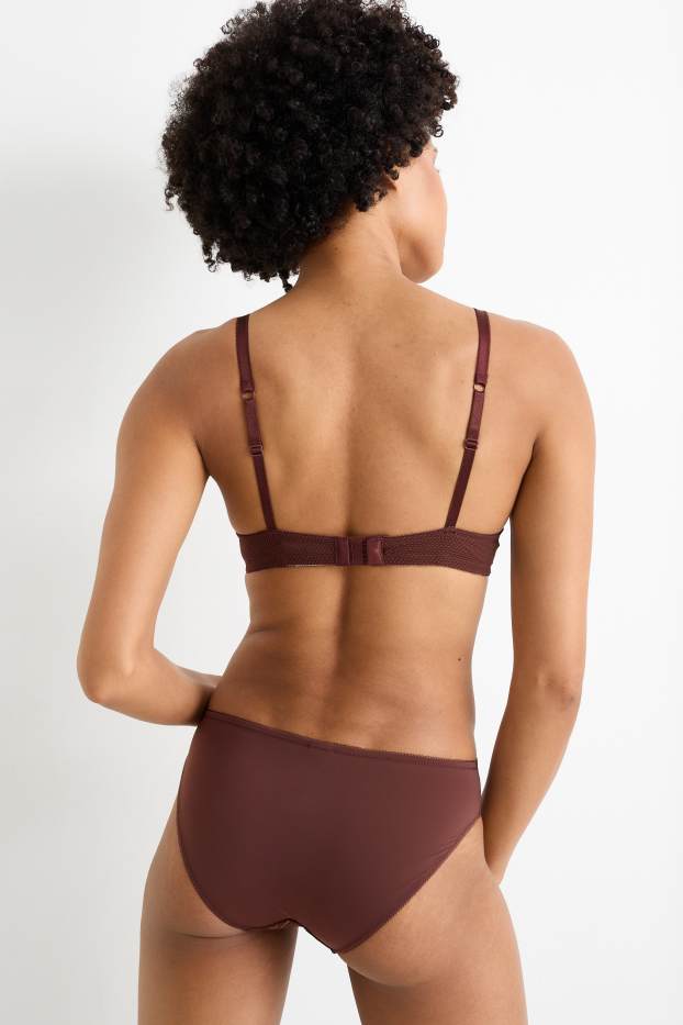 Damen - Slip - dunkelrot