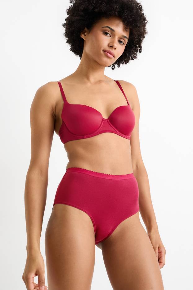 Dames - Set van 3 - slip - paars