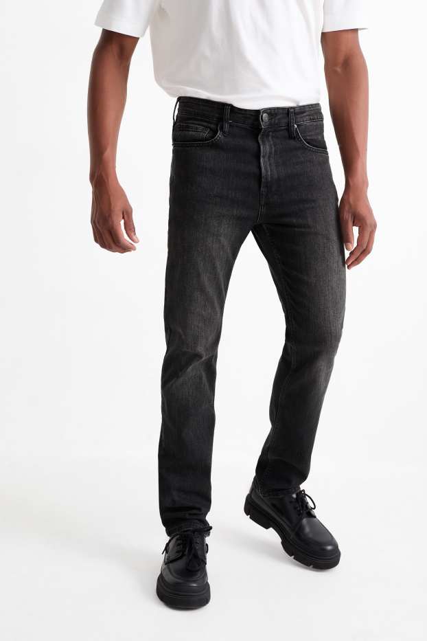 Uomo - Straight jeans - LYCRA® - grigio scuro