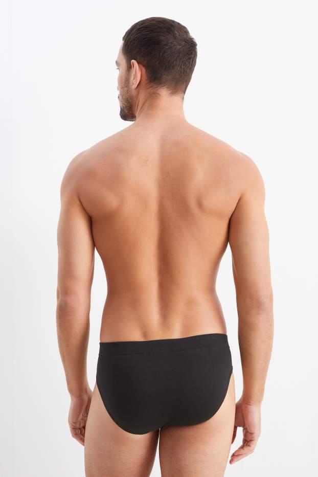 Hommes - Lot de 3 - slips - noir