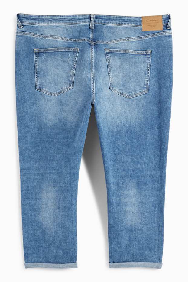 Femmes - Boyfriend jean - mid waist - jean bleu