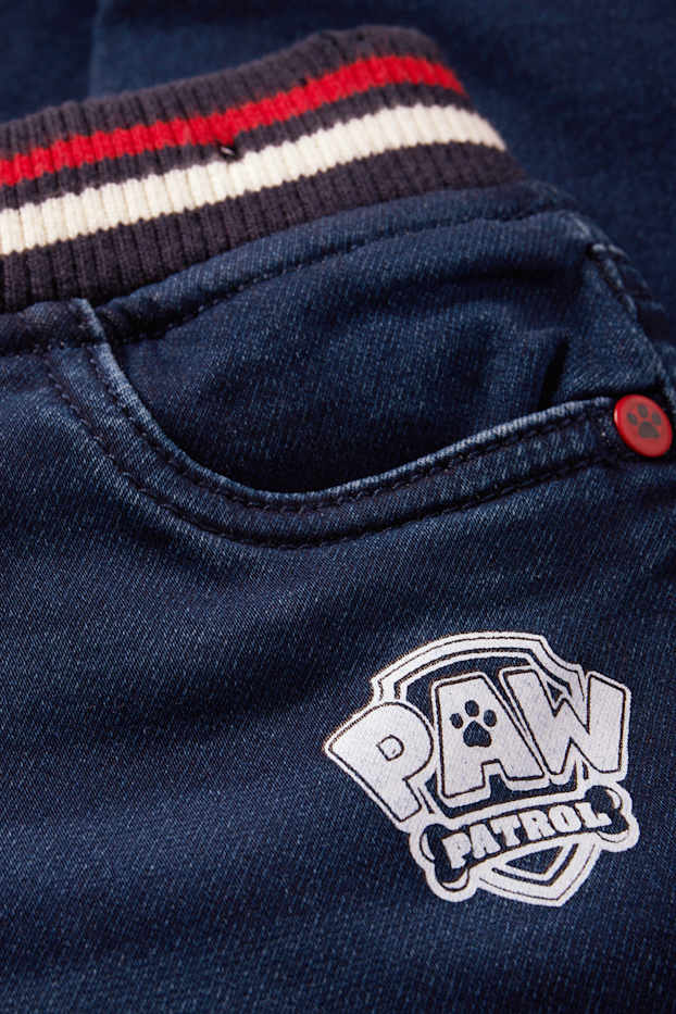 Děti - chlapci - Tlapková patrola - relaxed jeans - termo džíny - džíny - tmavomodré