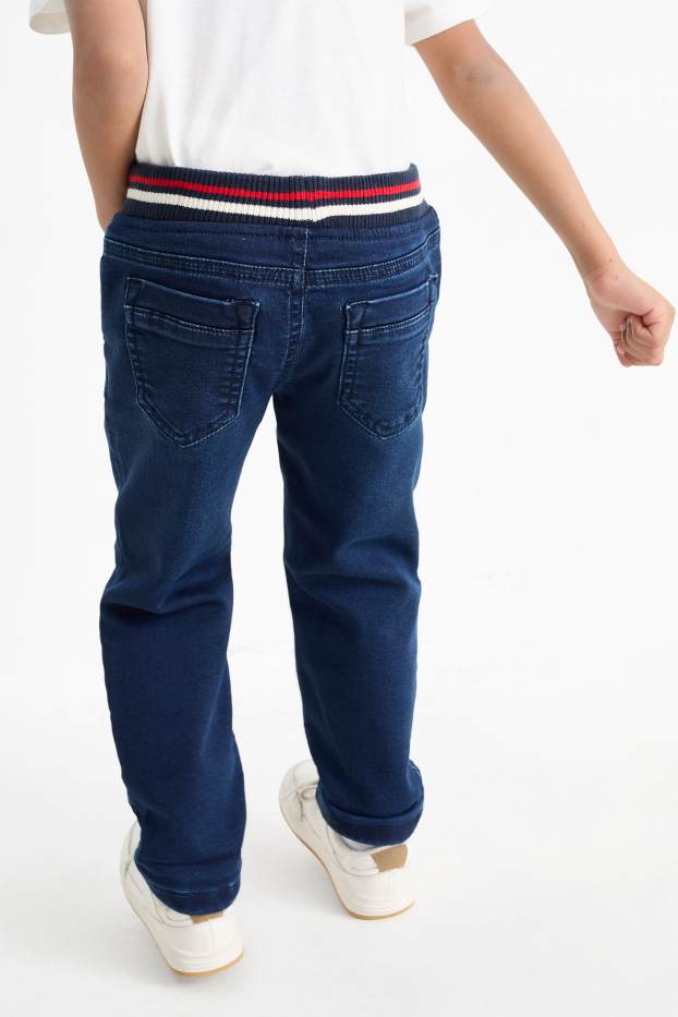 Děti - chlapci - Tlapková patrola - relaxed jeans - termo džíny - džíny - tmavomodré
