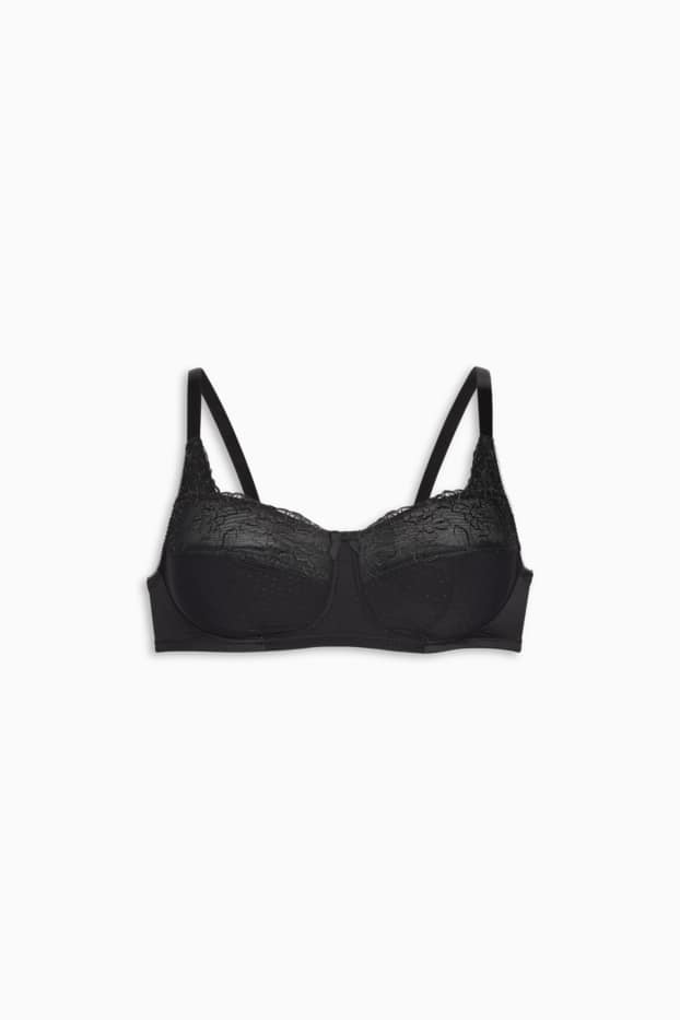 Women - Non-wired minimiser bra - black