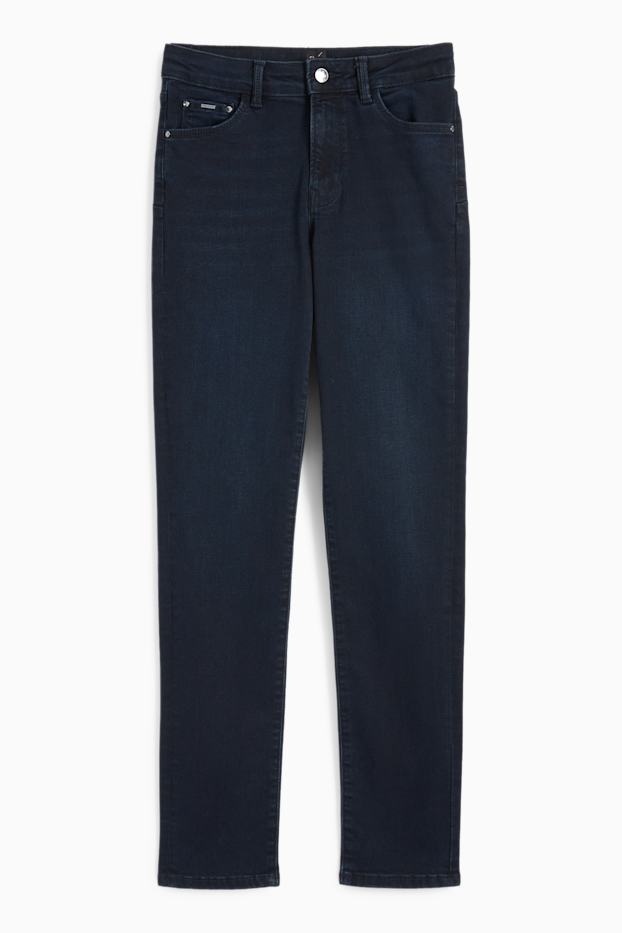Damen - Slim Jeans - Mid Waist - Shaping-Jeans - LYCRA® - dunkelblau