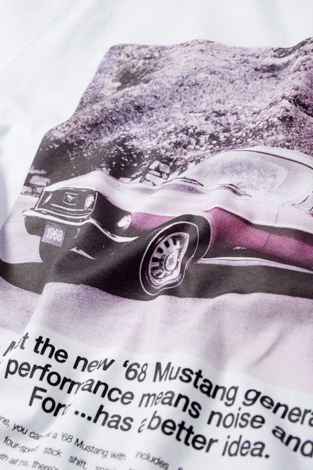 Hommes - T-shirt - Ford - blanc crème