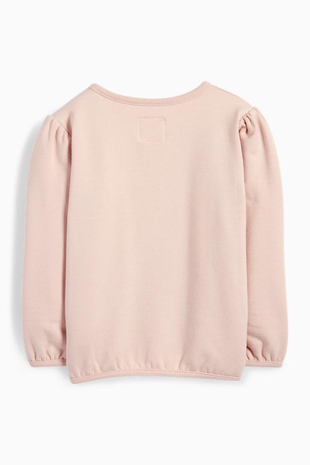 Bébés filles - Bisounours - sweat bébé - rose