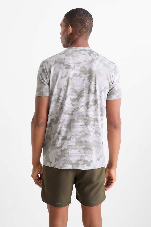 Herren - Funktions-Shirt - gemustert - hellgrau